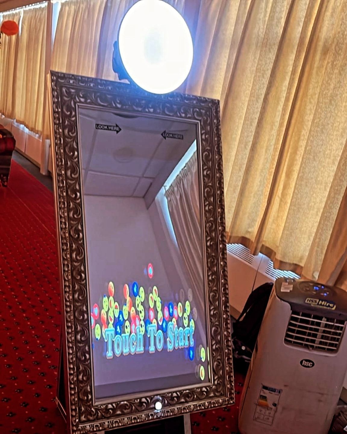 Surrey FaceBooth Magic Mirror photo booth at Imber Court Sports Club