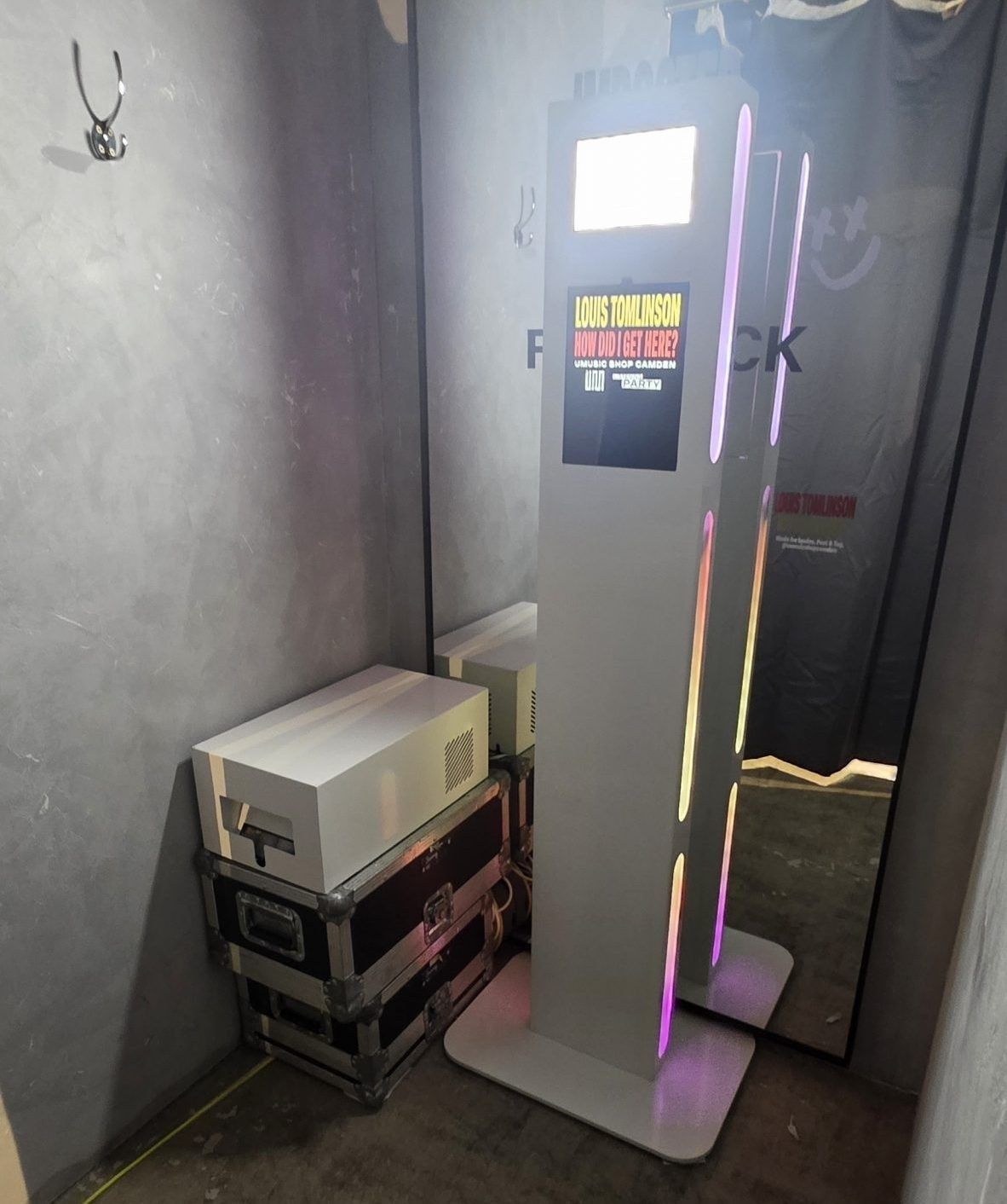 Universal Music product launch photo booth hire with Selfie Pod in Camden