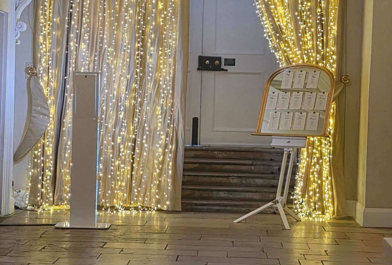 Elly & Mike's Wedding 2025 Selfie Pod Photo Booth Hire Farnham Castle